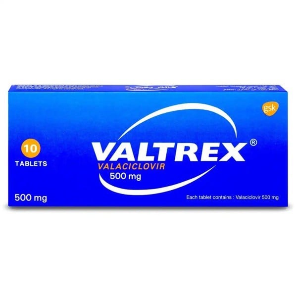 Valtrex 500mg Tablets 10