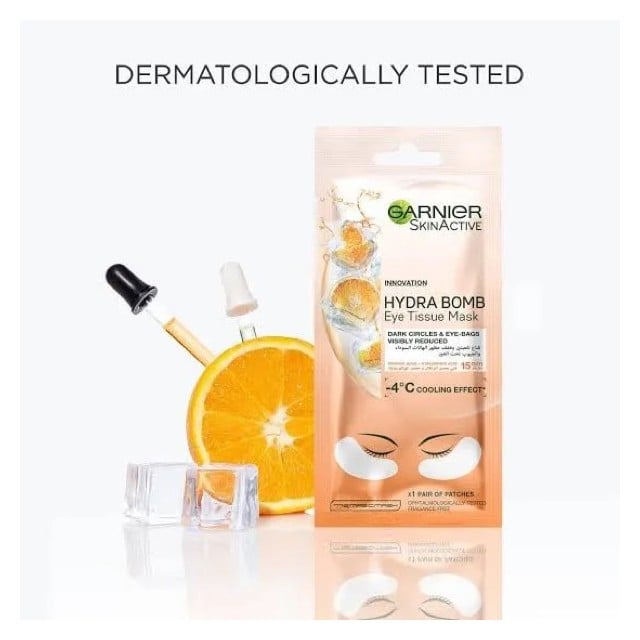 Garnier Hydra Bomb Eye Tissue Mask Orange