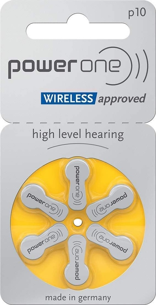Power One P10 Hearing Aid Batteries 60 pcs