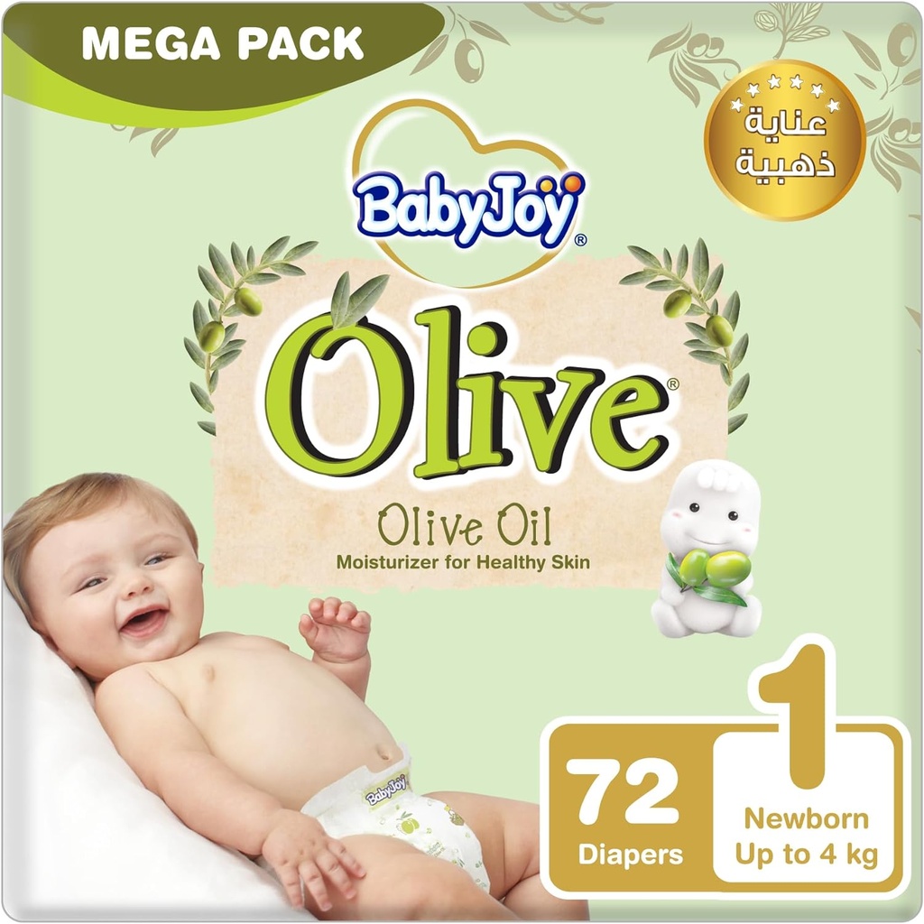 BabyJoy Premium Diapers Size 1 New Born Packs 3*72