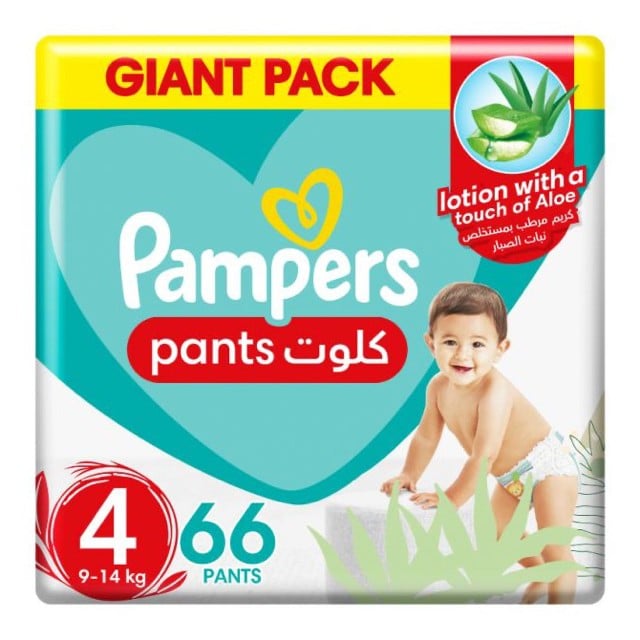 Pampers Baby-Dry Pants Diapers Size 4 9-14kg Mega Pack 2*66