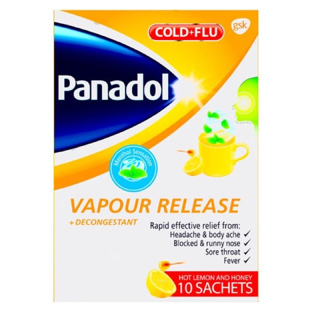 Panadol Cold+Flu Vapour Release 10 sachets