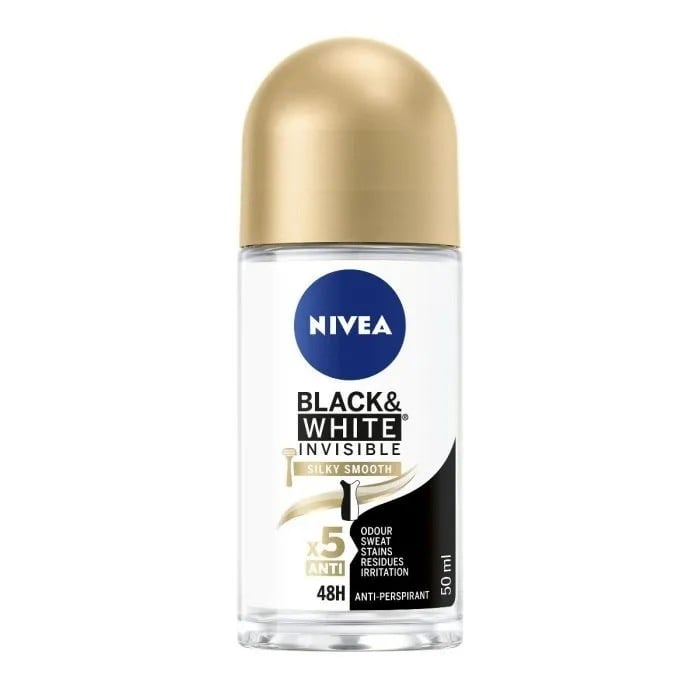 Nivea Deo Black & White Silky Smooth Roll On 50ml