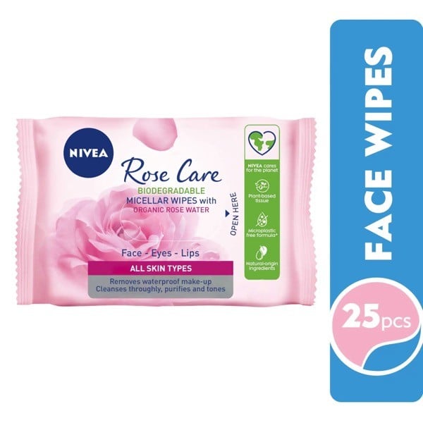 Nivea Micellair Rose Water Wipes 20 pcs