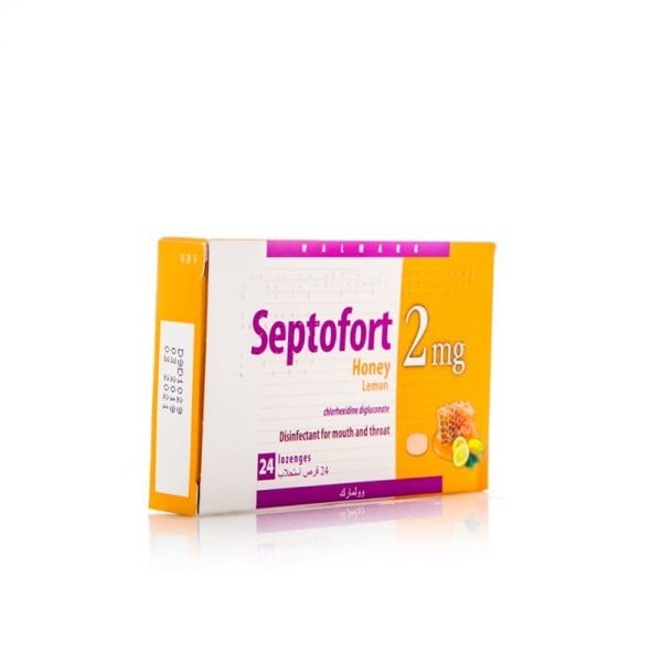 Septofort Ginger-Honey-Lemon 2mg Tablets 24