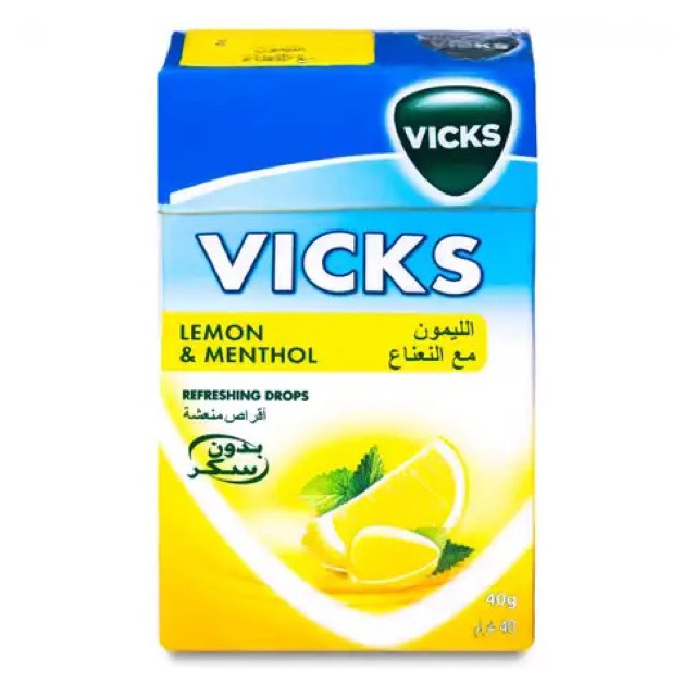 Vicks Drops Lemon & Menthol 40g