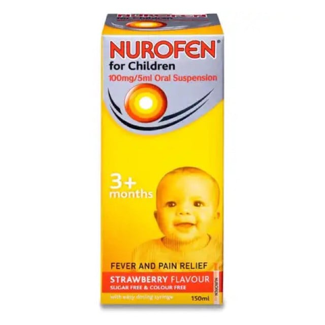 Nurofen Strawberry Flavour 150mg/5ml Suspension 150ml