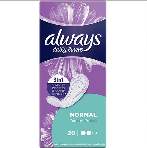 Always Daily Liners 360 Regular 18 pcs