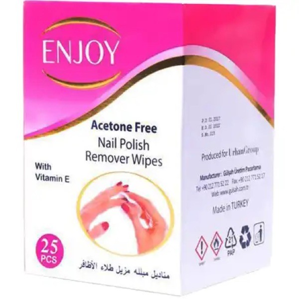 Enjoy Acetone Wipes 25 pcs