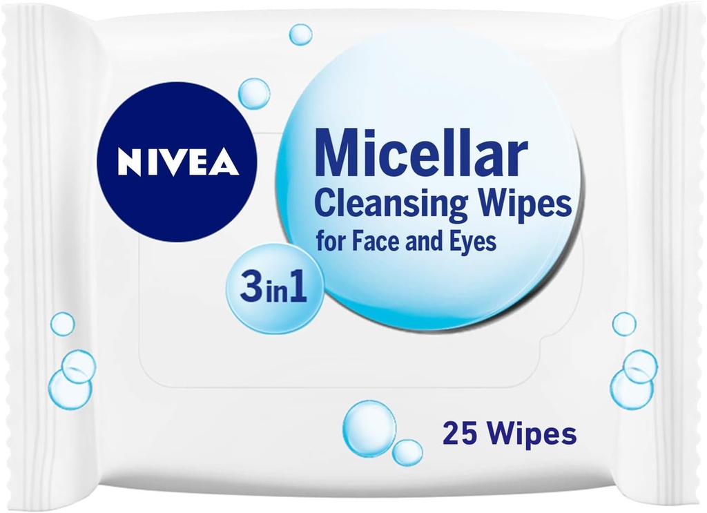 Nivea Cleansing Wipes Naturally Good Face/Eyes 25 pcs