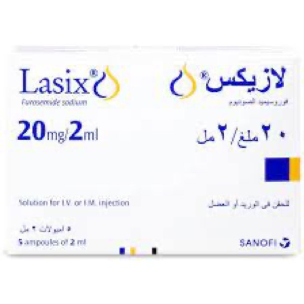 Lasix 20mg/2ml Ampoules 5