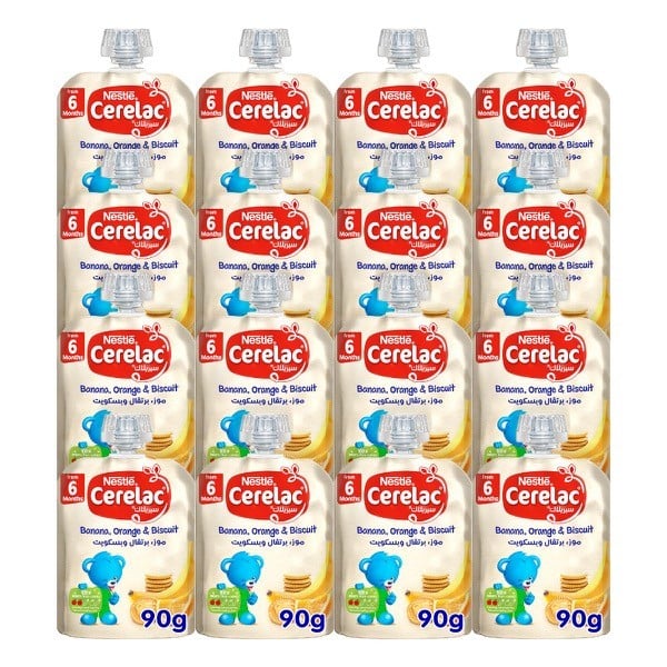 Cerelac Banana And Orange And Biscuit 90g