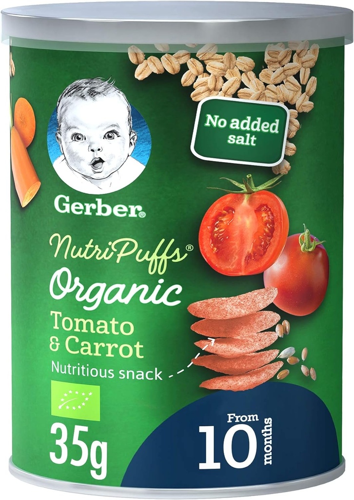 Gerber Bio Puff Raspberry 35g