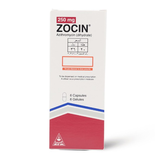 Zocin 250mg Capsules 6