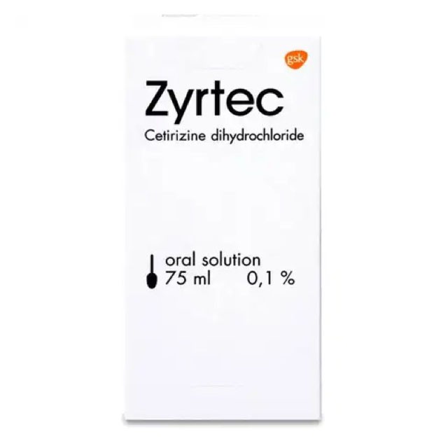 Zyrtec 5mg/5ml syrup 75ml