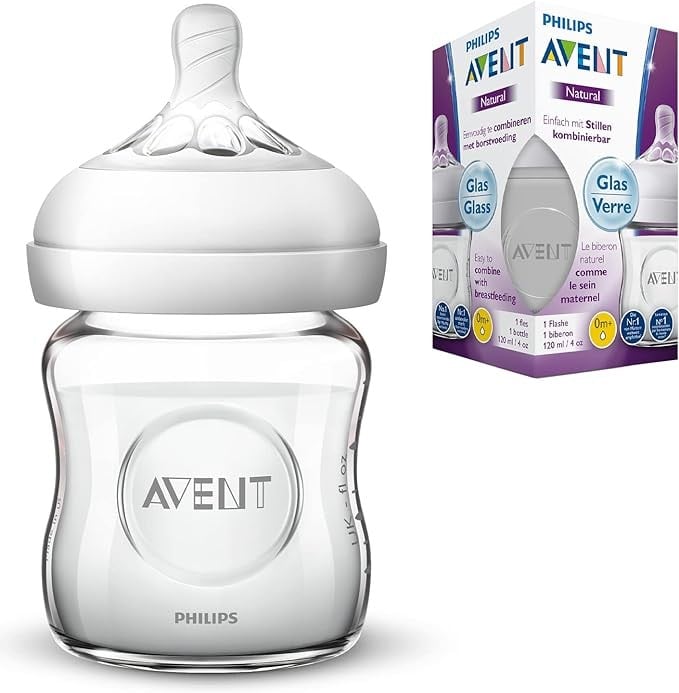 Philips Avent NATURAL 2.0 FEEDING BOTTLE GLASS 120ML X1