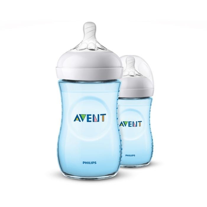 Philips Avent Natural 2.0 Feeding Bottle Blue 260ml x2