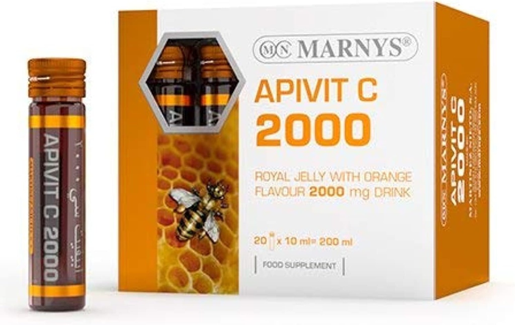 Apivit C 2000mg 10ml Vials 20