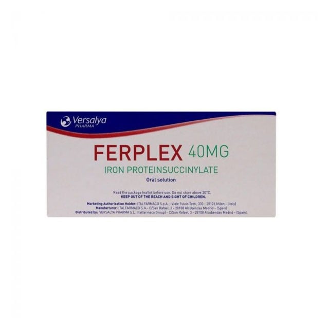 Ferplex Iron Supplement 40mg Vials 15ml 20