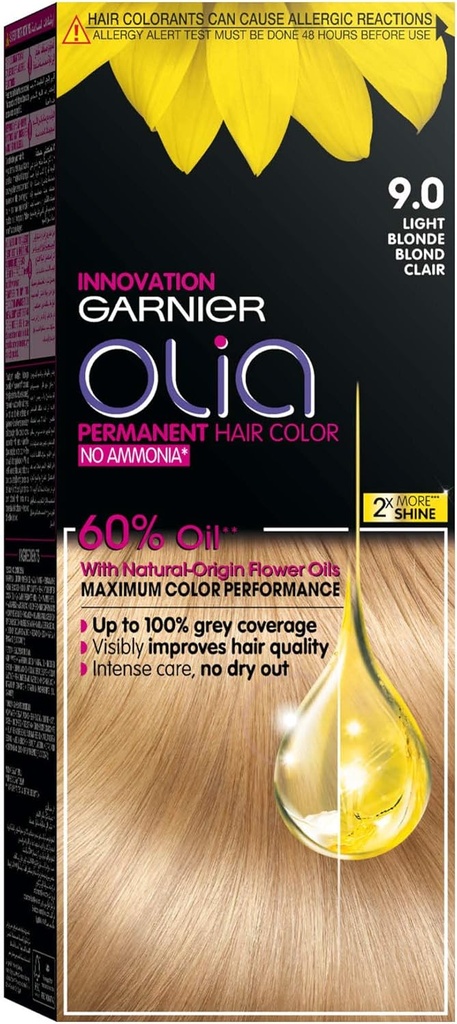 Garnier Olia Light Blond Kit 9.0 Light