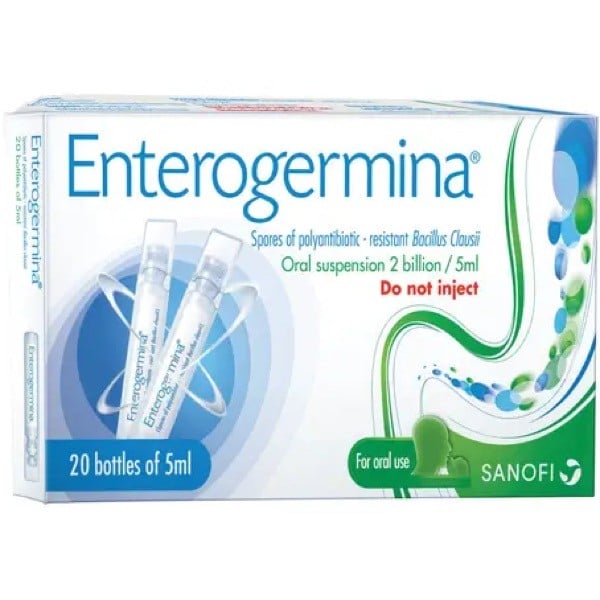 Enterogermina Oral Suspension 5ml 20 Bottles