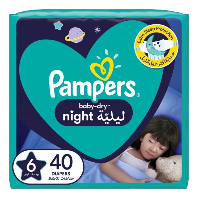 Pampers Night Pants Diapers Size 6 Mega Pack 40