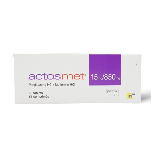 Actosmet 15mg/850mg Tablets 56