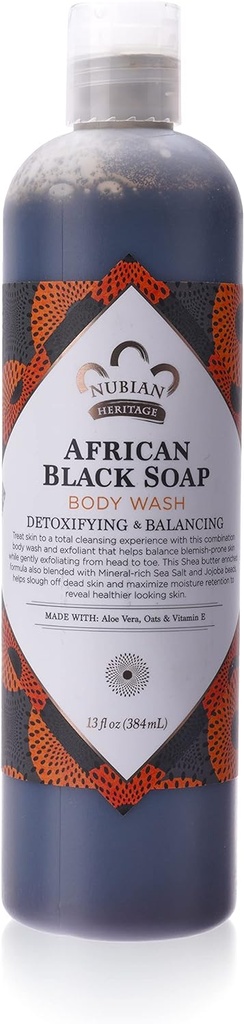 African Black Soap Body Wash 384ml