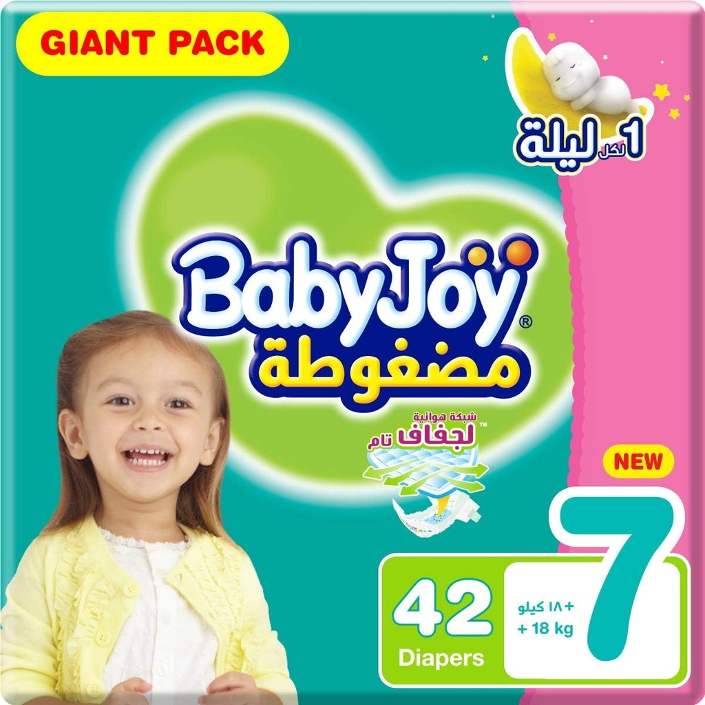 BabyJoy Extra Dry Pants Diapers Size 7 XXXL Giant Pack 3*42