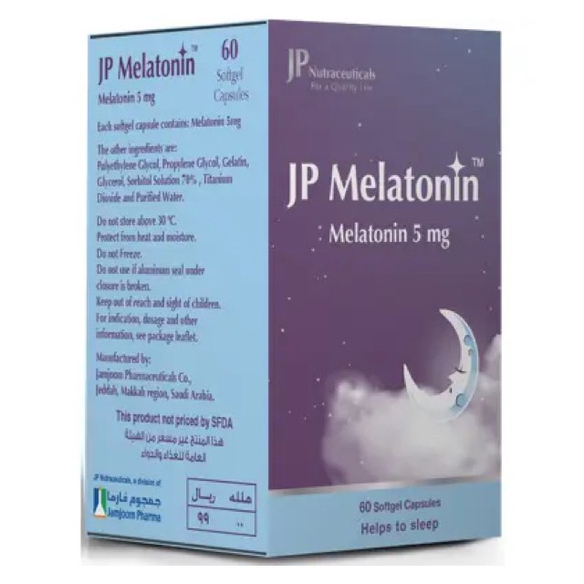 Jp Melatonin 5mg Capsules 60