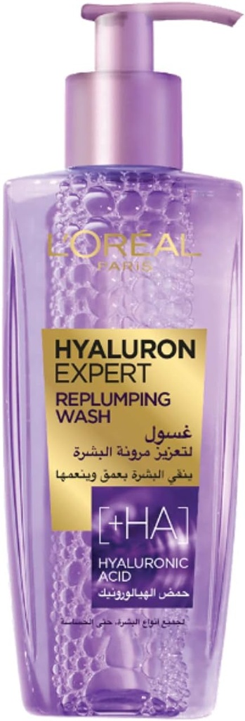 Loreal Hyaluron Replumping Cleansing Gel 200ml