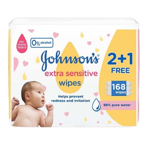 J.S.B Extra Sensitive Wipes 2+1 Free