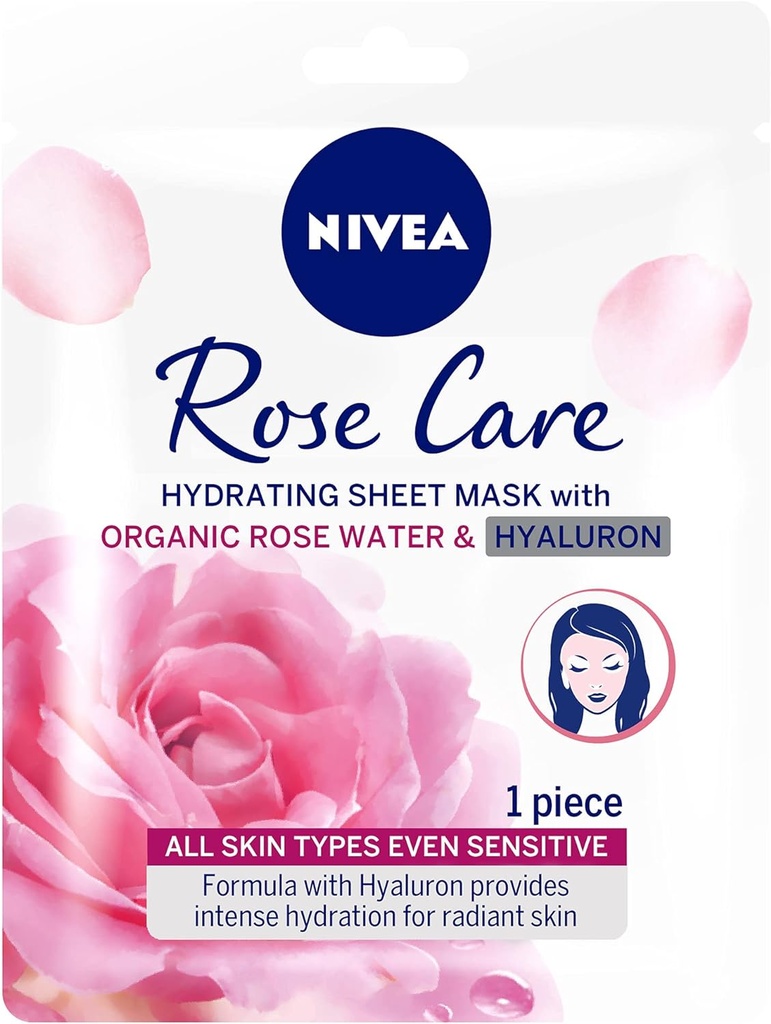 Nivea Face Rose Water Sheet Mask 1pc