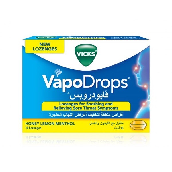 Vicks Honey Lemon Lozenges 16