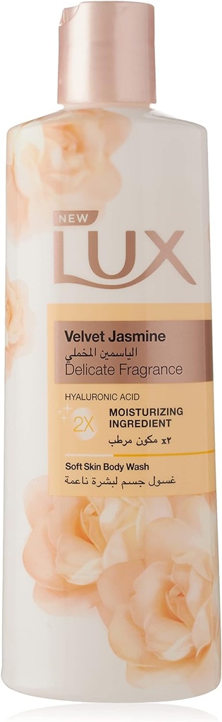 Lux Body Wash Velvet Jasmine 250ml + Loofah