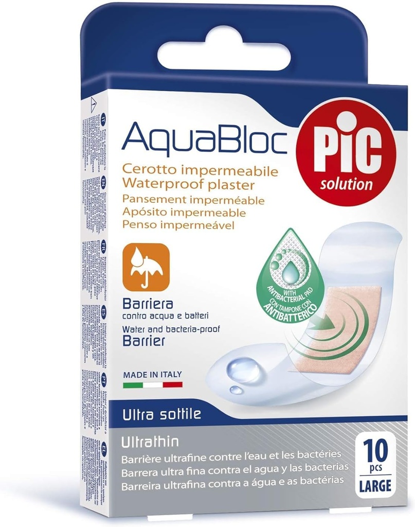 Pic Aquabloc Plaster Large 10 pcs