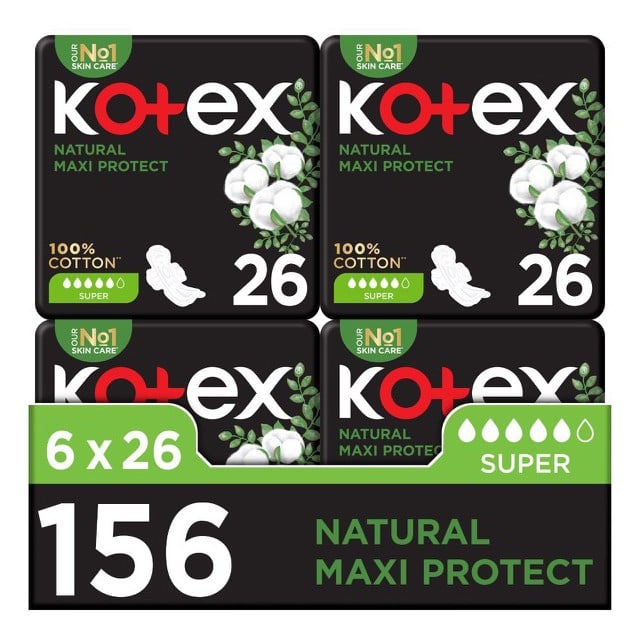 Kotex Maxi Cotton Super 4*44 Pads