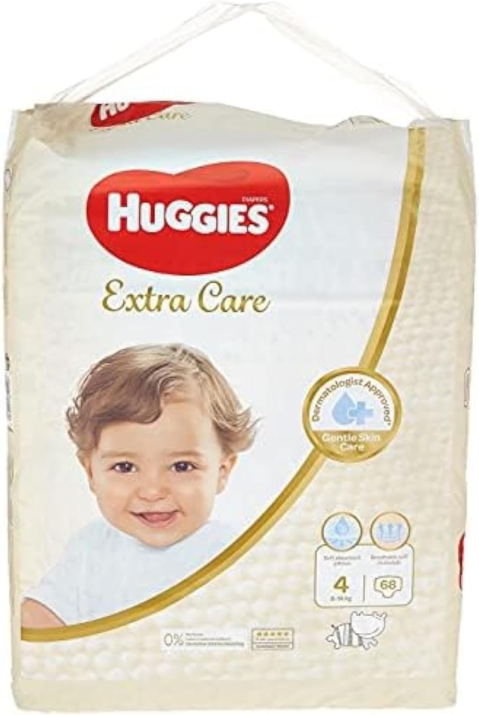 Huggies Ultra Comfort Diapers Size 4 9-14kg Mega Pack 4*68