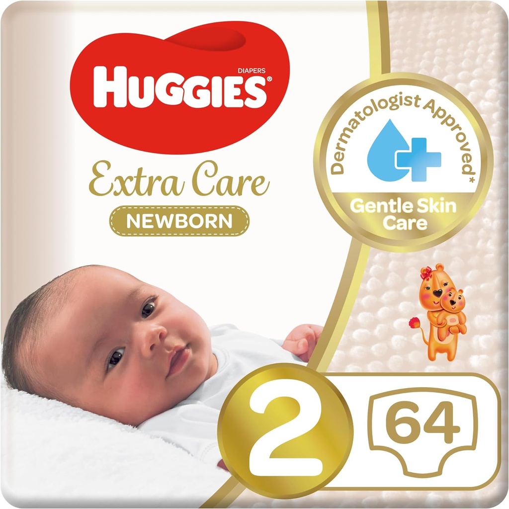 Huggies Malibu Diapers Size 2 3-6kg Jumbo Pack 2*64