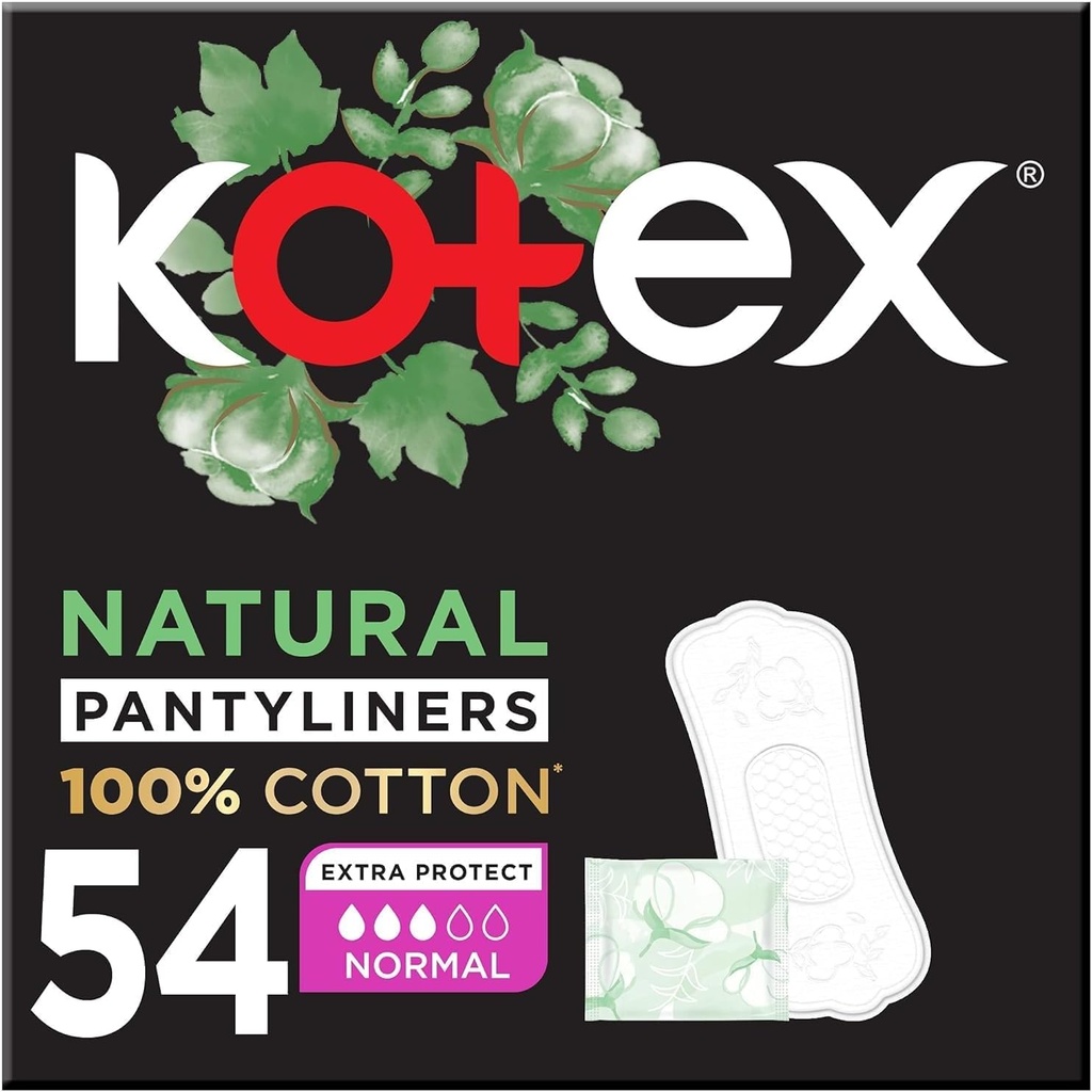 Kotex Liners Cotton Normal 54 pcs