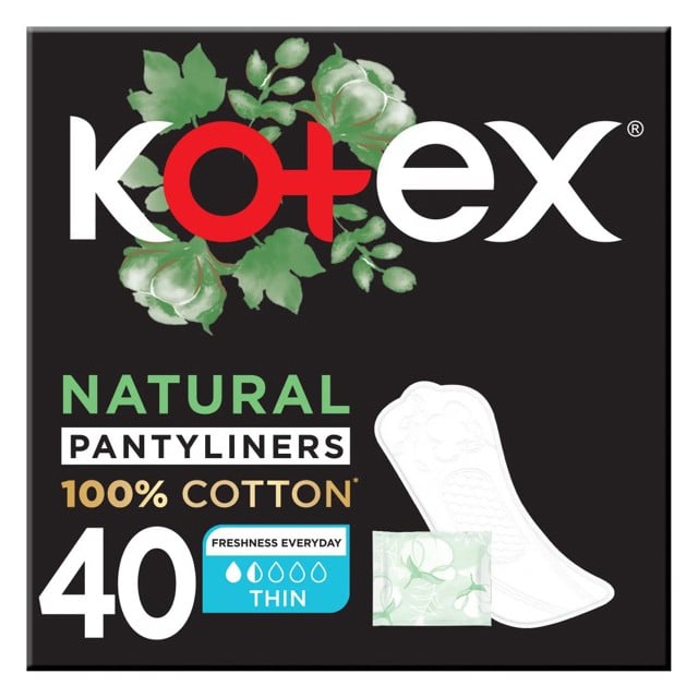 Kotex Liners Cotton Thin 40 pcs