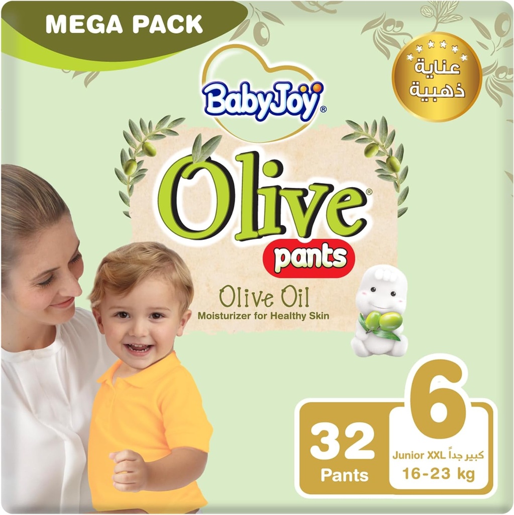 BabyJoy Olive Pants Size 6 16-21kg Triple Pack 3*32 ,45352