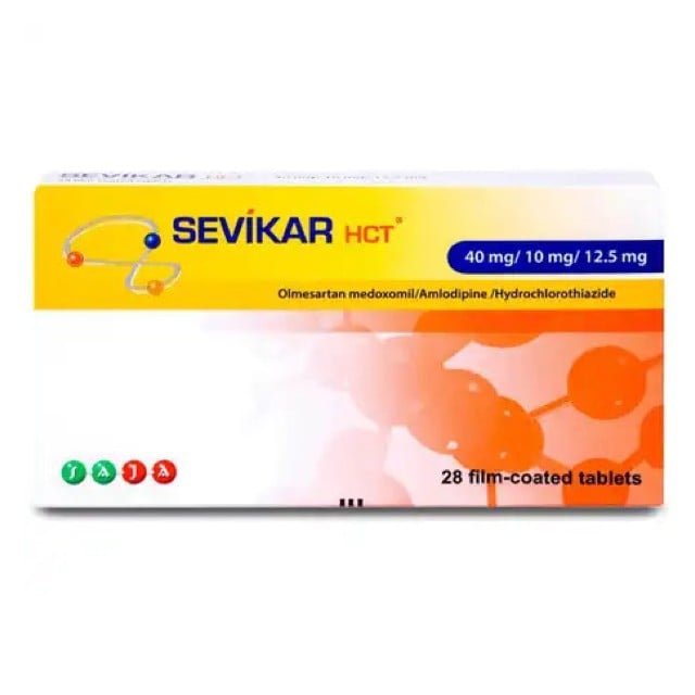 Sevikar Hct 40mg/10mg/12.5mg Tablets 28