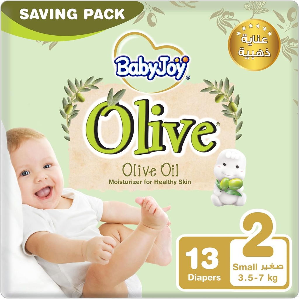 BabyJoy Olive Diapers Size 2 3-8kg Pack 8*13