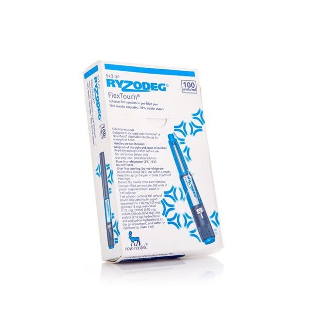 Ryzodeg Flextouch 100 units/1ml Injection Pen 3ml