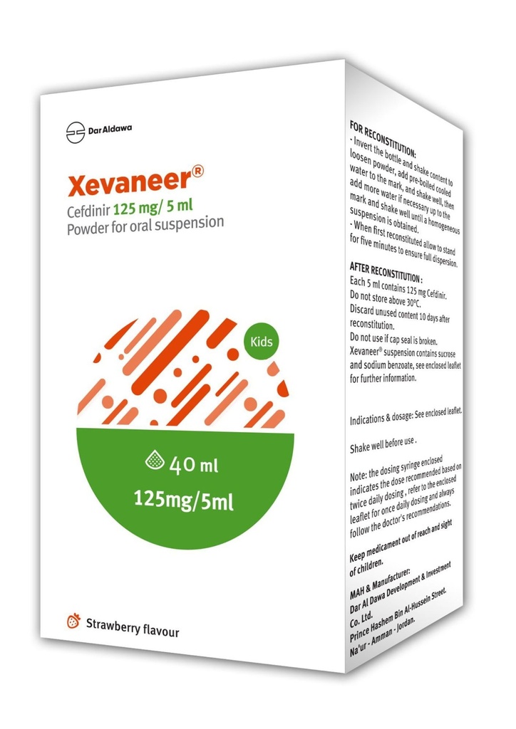 Xevaneer Syrup 125mg/5ml 40ml