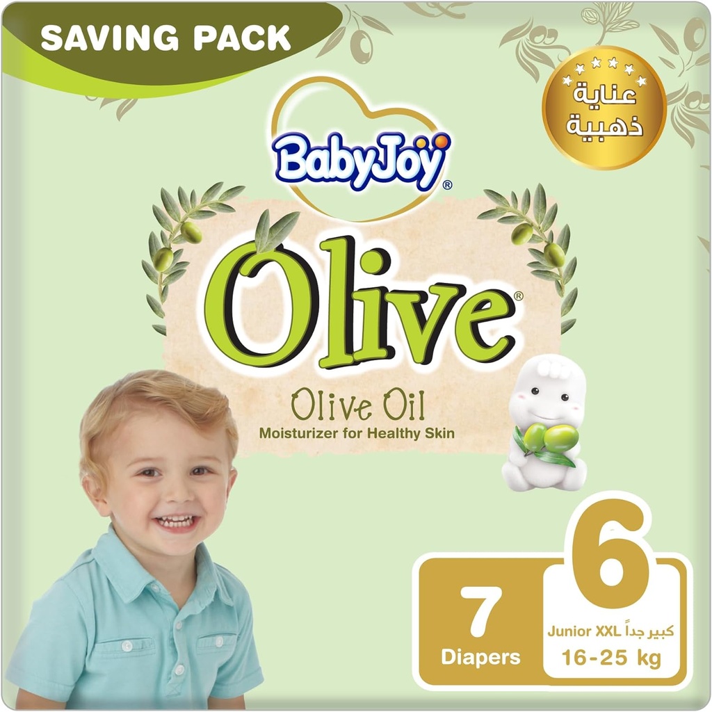 BabyJoy Olive Diapers Size 6 7-18kg Pack 7*8