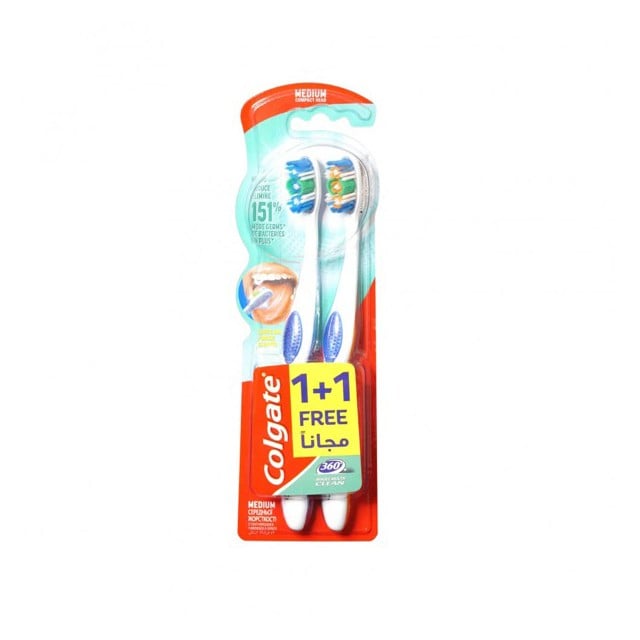 Colgate Toothbrush Intermediate Medium 1+1 Free