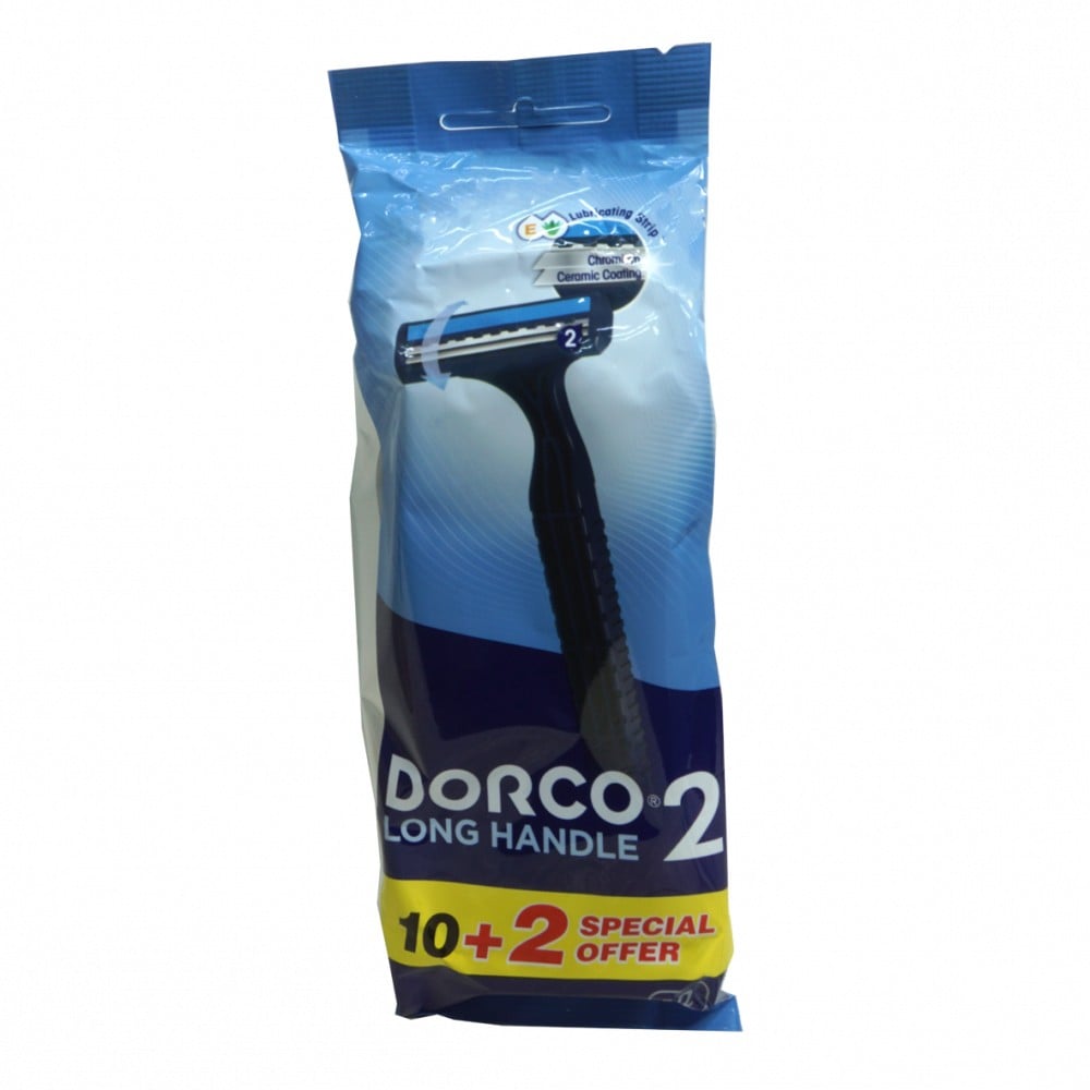 Dorco Long Handle Razor 10+2 pcs