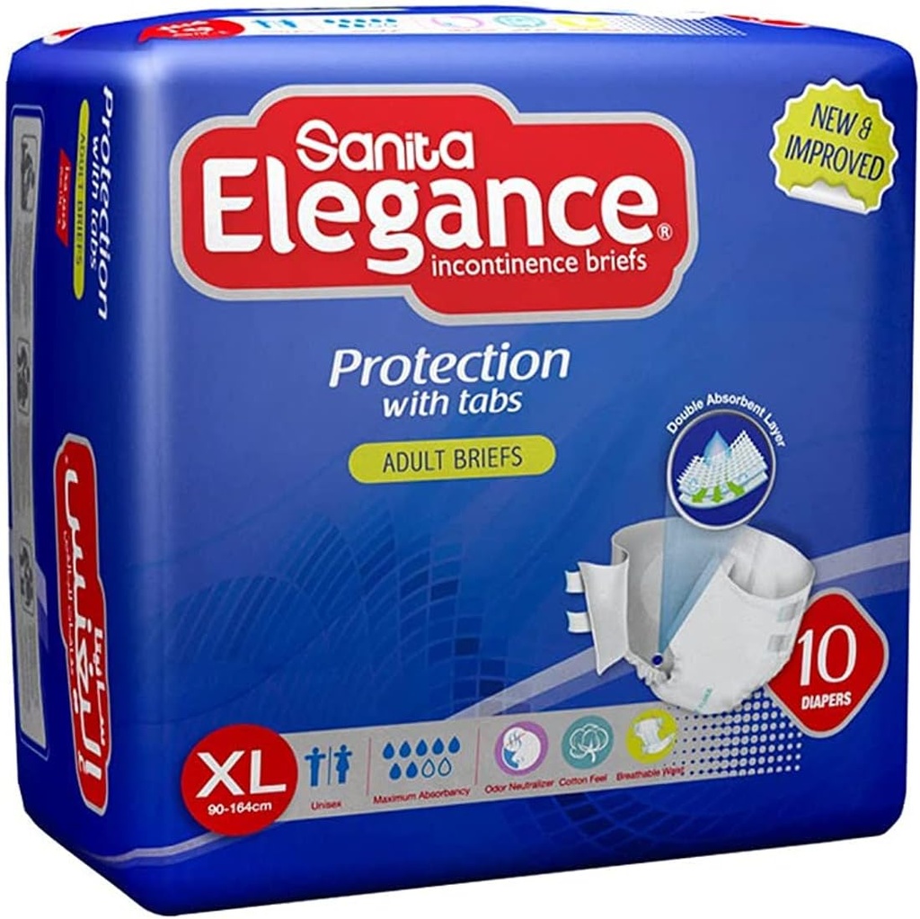 Sanita Elegance Adult Diapers XL 10 pcs